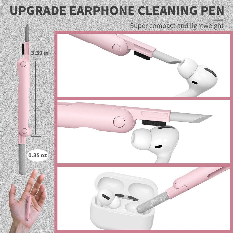 Mini Portable Multi-Functional 7 In 1 Cleaning Tool Kit For Keybaord, Mobile, Earbuds