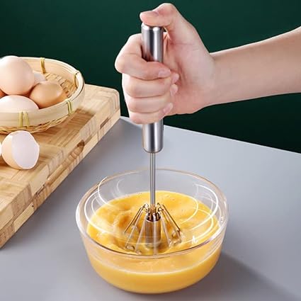 "ELNAZ Lifestyle Hand-Operated Self-Turning Egg Beater & Cream Mixer"
